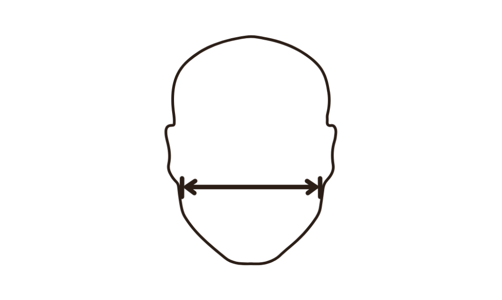 Horizontal face measurement - What size snorkel mask do i need.